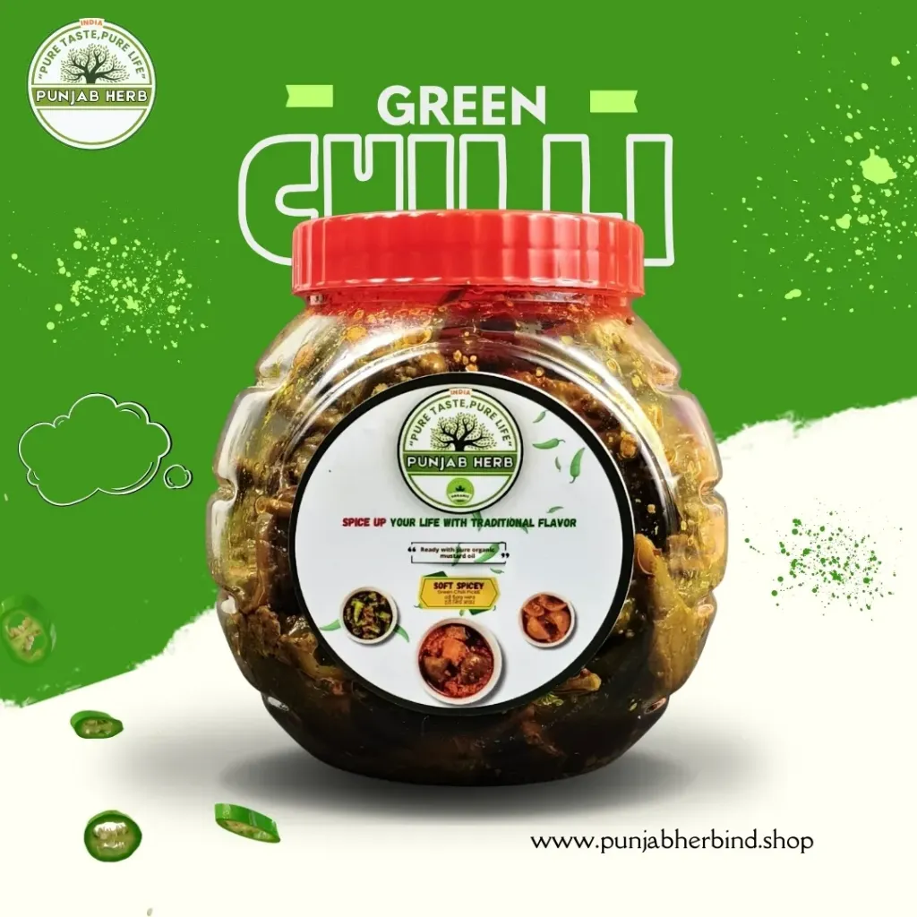 Green Chili pickle (Soft Spicy)